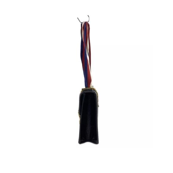 ❌sold❌ Auth GUCCI Sylvie Black Gold Multi Velour Hardware - Shoulder Bag - Picture 5 of 16